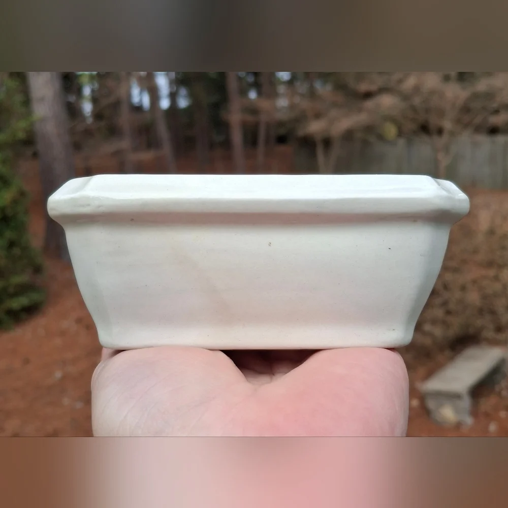 Antique 1892-1910 D.E. McNicol Pottery Co. White Ironstone Soap Box Soap Dish